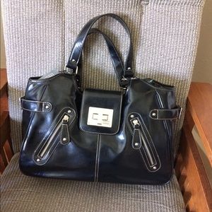 Black tote shoulder bag. Never used.